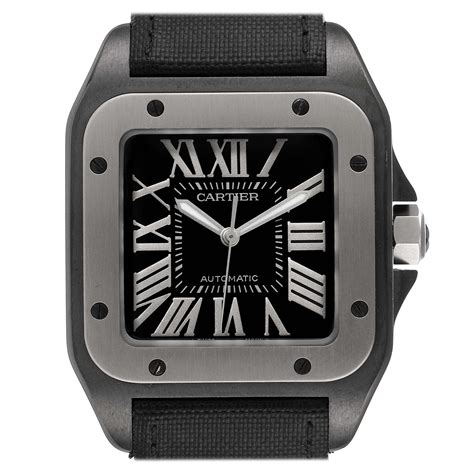 cartier santos 100 black pvd|cartier santos 100 good investment.